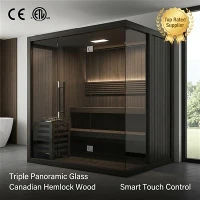 EnjoySaunas viso spektro vidaus infraraudonųjų spindulių sauna 2 asmenims Hemlock Wood namų treniruoklių salėje ETL patvirtinta